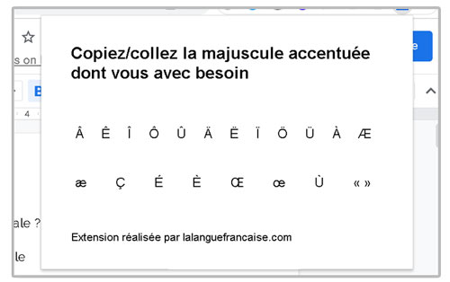 Les 10 meilleures extensions Chrome pour les rédacteurs web 8 Majuscules accentueesOK
