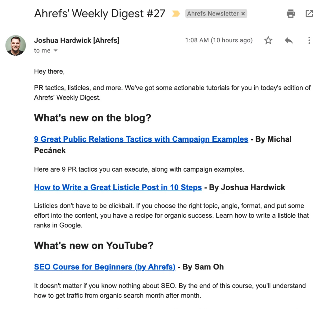 11 conseils pour créer une newsletter B2B qui fonctionne ! 10 exemple de newsletter B2B épurée