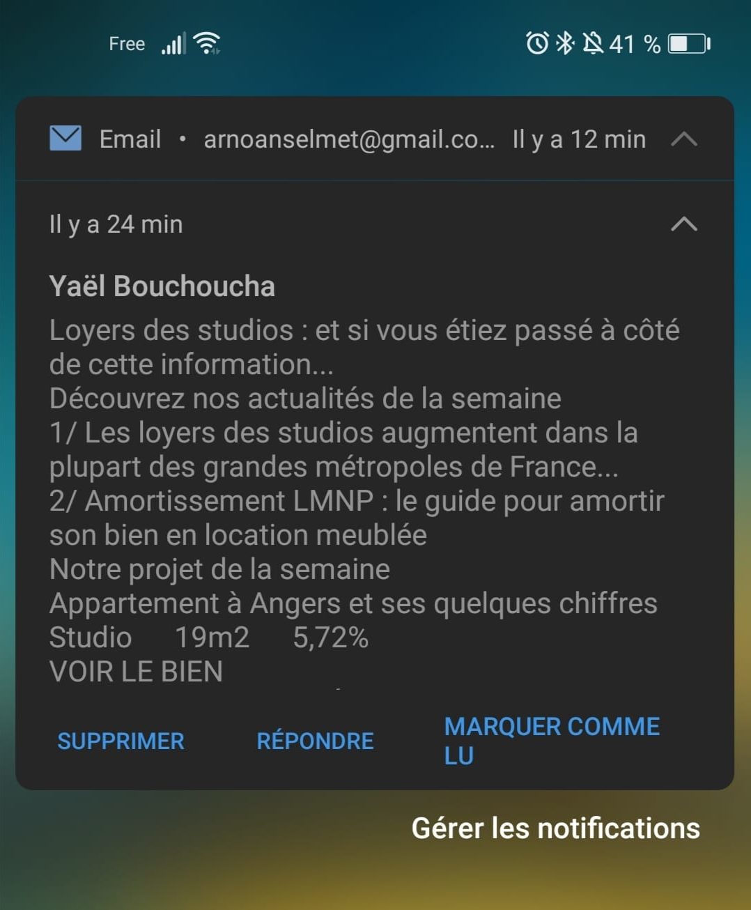 11 conseils pour créer une newsletter B2B qui fonctionne ! 8 exemple d'un push notification de mail sur mobile
