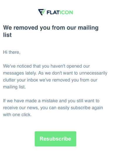 11 conseils pour créer une newsletter B2B qui fonctionne ! 2 exemple d'email de désinscription automatique à une newsletter