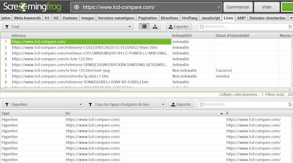 Le maillage interne : définition et bonnes pratiques 1 Utilisez Screaming Frog pour visualiser le maillage interne d'un site