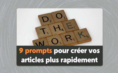 Blog 50 ChatGPT : 9 prompts pour générer l’article parfait