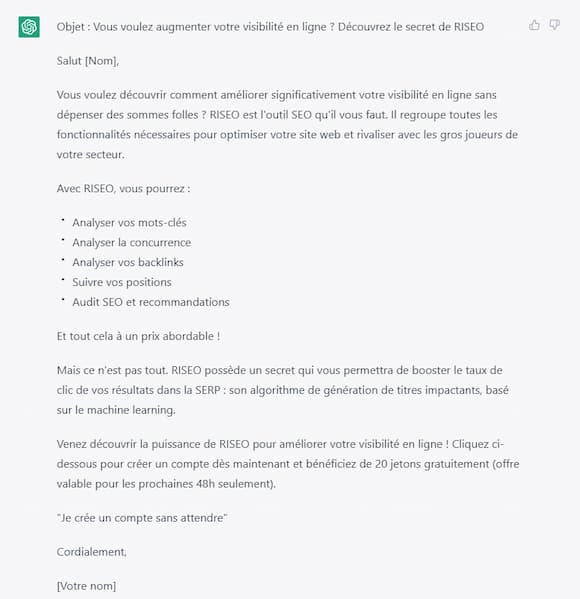 Les meilleurs prompts ChatGPT pour vos emailings 9 copywriting d'email avec chatgpt, la technique Curiosity Gap