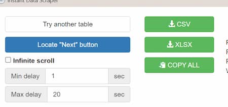 ChatGPT-4 et e-commerce : process pour vos pages catégorie 4 Instant Data Scraper extension