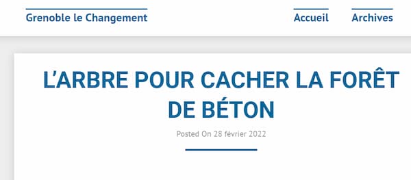 ChatGPT et désinformation : un exemple édifiant 5 un des rares articles qui mentionne le terme de foret de béton