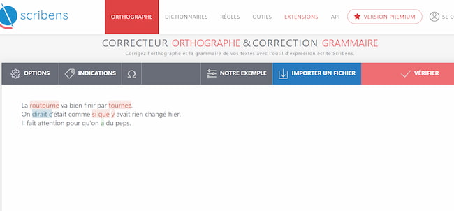Top 3 correcteurs d’orthographe gratuits : Scribens, Reverso et ?... 5 Fonctionnement du correcteur d'orthographe Scribens