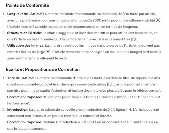 Corrigez vos articles à la perfection avec cette séquence de 6 prompts 9 analyse charte éditoriale avec ChatGPT 4 Turbo