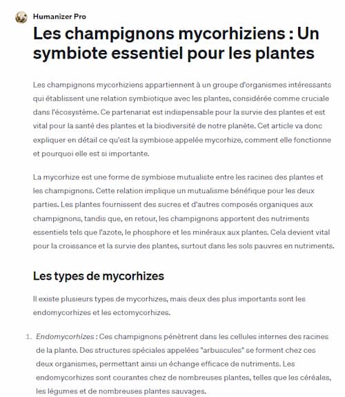 Test : les 6 meilleurs chatbots ChatGPT pour la rédaction 13 Test GPT Humanizer Pro - img 3