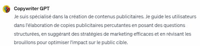 Test : les 6 meilleurs chatbots ChatGPT pour la rédaction 7 chatbot personnalisé (Custom GPT) Copywriter GPT