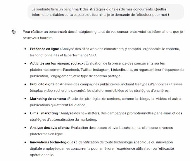 Analyser le trafic de sites web : outils gratuits et astuces ! 7 faire un benchamrk concurrentiel facilement avec ChatGPT
