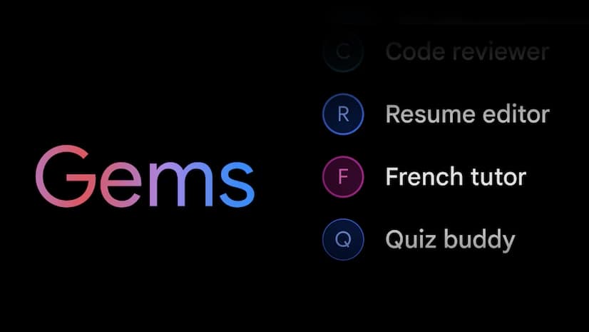 Gems de Gemini : chatbots personnalisés pour toute sorte de tâche