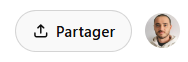 Bouton de partage de chat dans ChatGPT