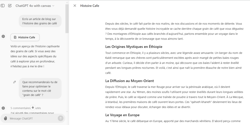 ChatGPT Canvas : quels (réels) avantages pour la rédaction ? 2 image 2