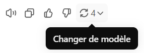 Possibilité de changer de modèle