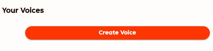 MyVoice de Rytr : créez votre Tone of Voice personnalisé 2 Fonctionnalité MyVoice de Rytr : bouton créer