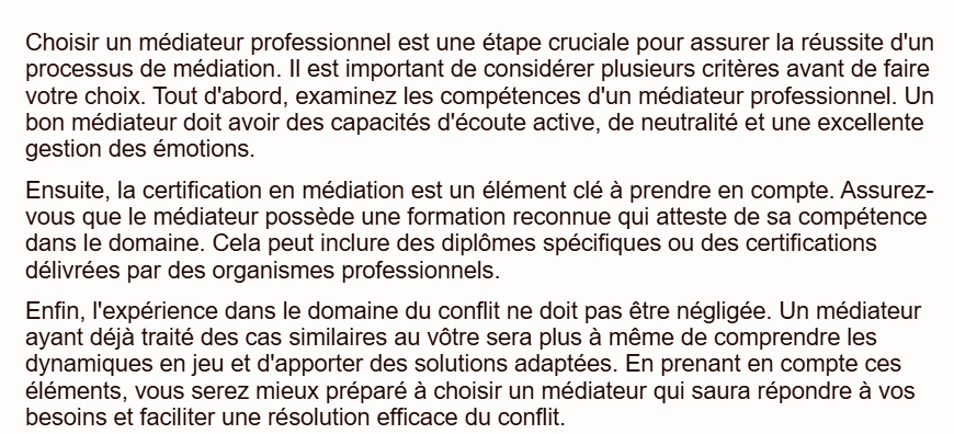 Rytr : Blog section writing résultats 1