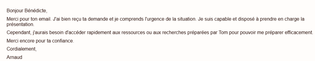 Rytr : résultats email reply 1