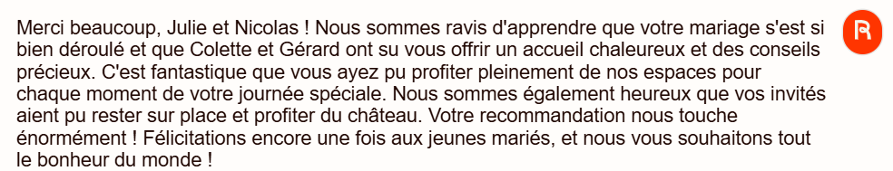 Rytr : résultats reply to reviews 1