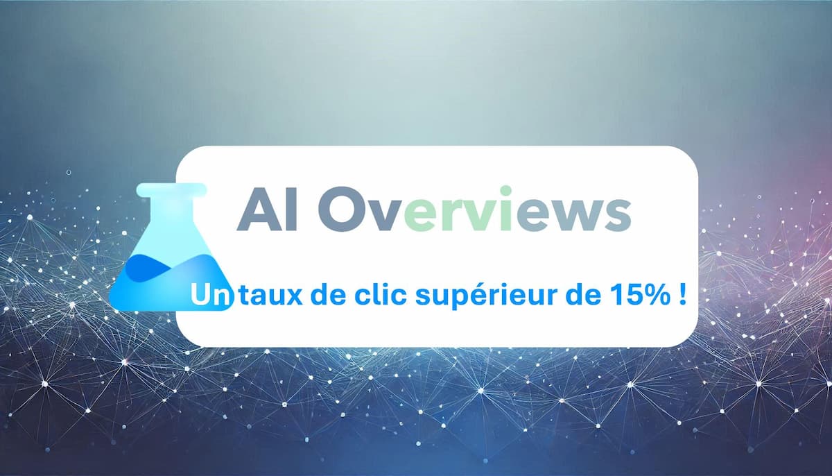 AI Overviews : un taux de clic supérieur de 15% !