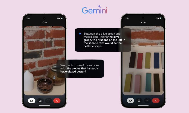 Gemini Live Vision, permet d'utiliser la vidéo de son smartphone pour que l'IA voit le monde