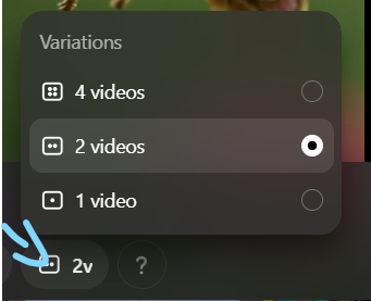 Comment utiliser Sora, l'IA vidéo d'OpenAI ? 12 Sora : possibilité de choisir le nombre de variantes de vidéos