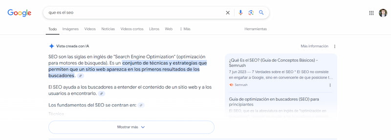 Google AI Overviews : -8x de clics, comment sauver son SEO ? 6 Test des AI Overviews en Espagne