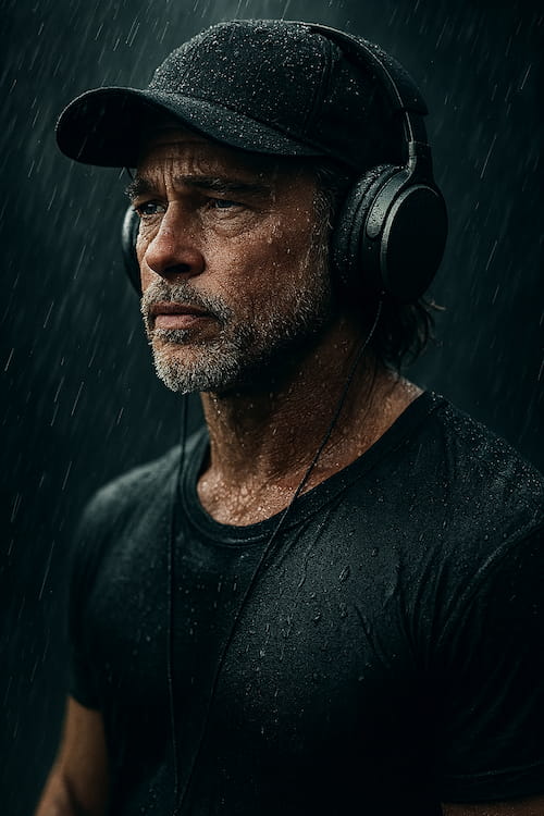 prompt chatgpt pour une image de type portrait sous la pluie